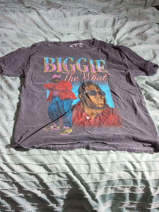 The Notorious B.I.G. Tops - NWOT The Notorious B.I.G. Size S Grey Biggie T-shirt